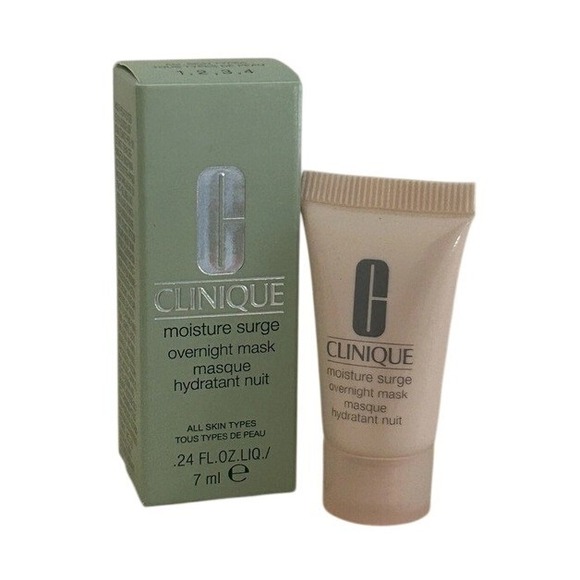 Clinique Other - Clinique Moisture Surge Overnight Mask Women Pink Hydrating Travel Size 7ml NEW